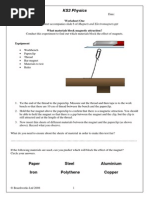 Magnets and Electromagnets Worksheet 1