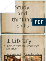 Study and Thinking Skills