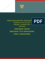 PERMEN 06-2007 Pedoman Rencana Tata Bangunan Dan Lingkungan