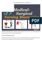 nurseslabs-39 Medical Surgical Nursing Mnemonics and Tips 1 Nurseslabs