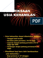 PEMERIKSAAN USIA KEHAMILAN