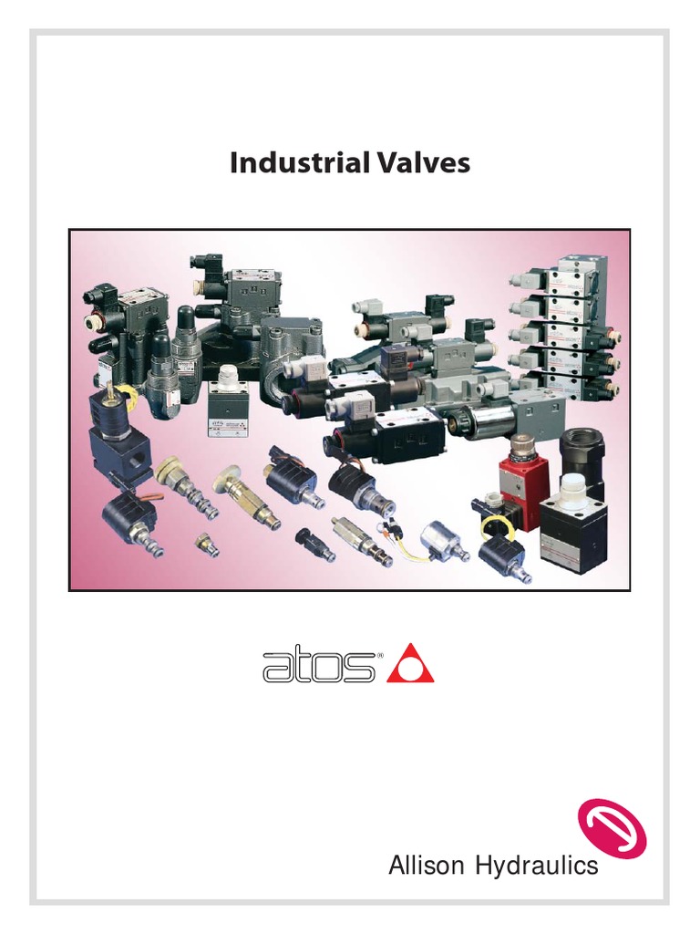 Atos Industrial Valves PDF Control Theory Valve