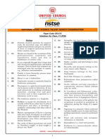 NSTSE Class-11 Solution (PCB)