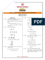 NSTSE Class 5 Solution