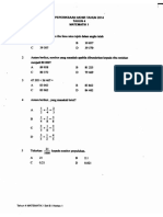 Final Exam 2014 - Tahun 4 - Matematik Paper 1
