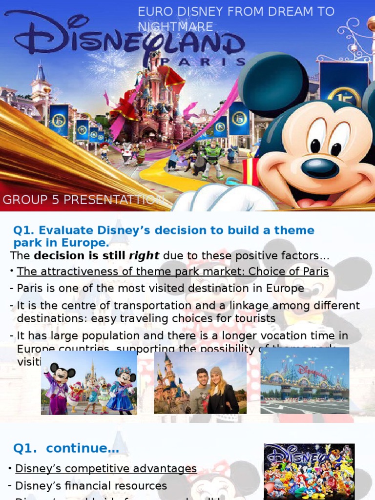 euro disney the first 100 days case study solution