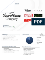 DISNEY BUY Recommendation on Media and Entertainment Conglomerate