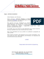 Lettre de Prst