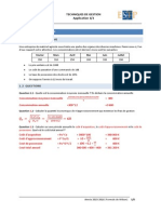 0224 Techniques de Gestion Application 1 2015 2016 Correction