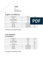 Light Condition: Trim Calculation