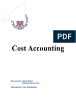 Cost Accounting Report