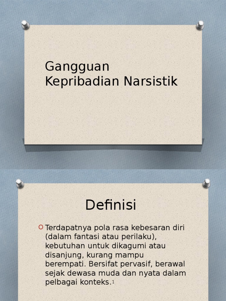 Gangguan Kepribadian Narsistik Pdf