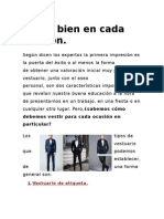 Manual de Vestimenta para Cada Ocacion