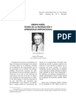 Abram Amsel Teoria de La Frustracion y Aprendizaje Disposicional