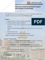2016-2017 Chinese Scholarship Program HIT PDF