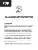 Fox Lake Suspends 3 Police Officers Over "Unnecessary Force" in Jail Altercation