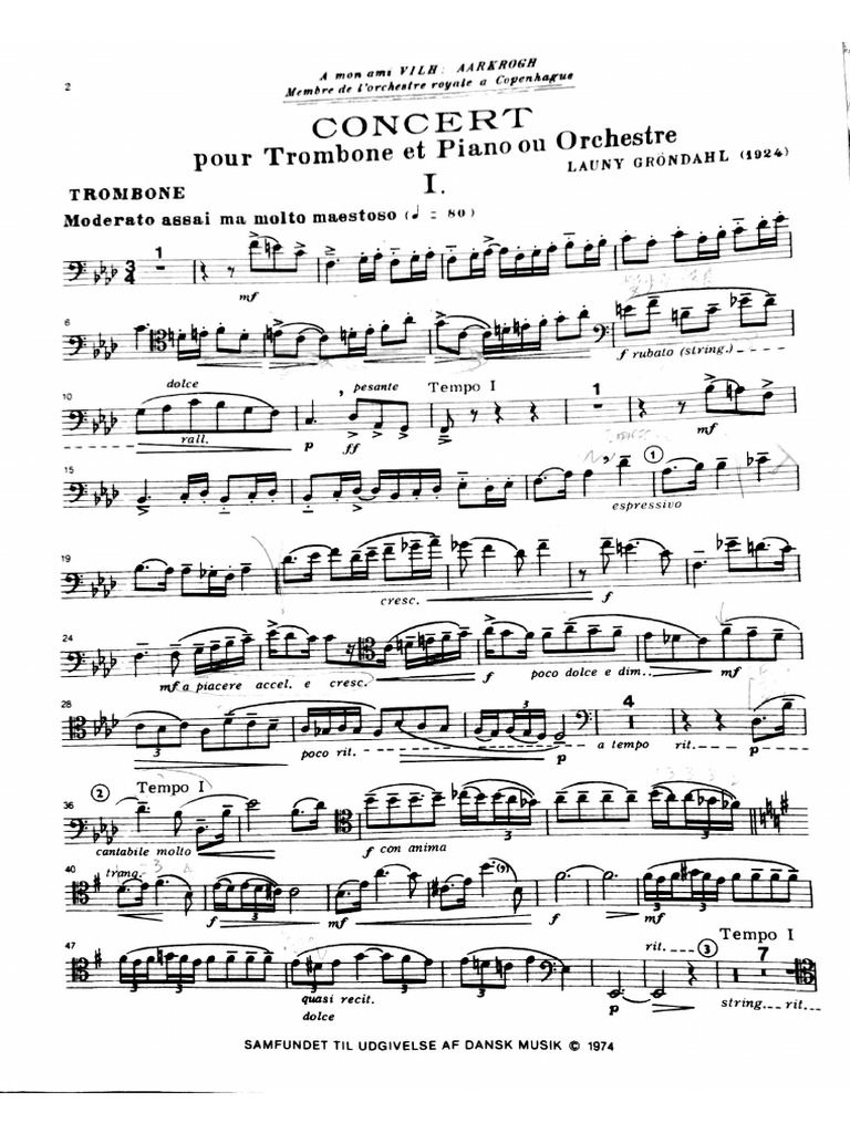 Grondahl Trombone Concerto PDF