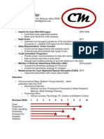 Chandler Miller - Resume