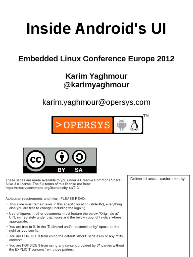 Inside Android's User Interface | PDF