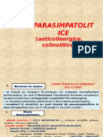 Curs 5 - Parasimpatolitice - Nicotinice - Ganglioplegice