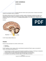 Accidente Cerebrovascular Cerebeloso: Definición