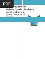 Fraccionamiento Habitacional Suburbano o Rural Residencial(1) Original