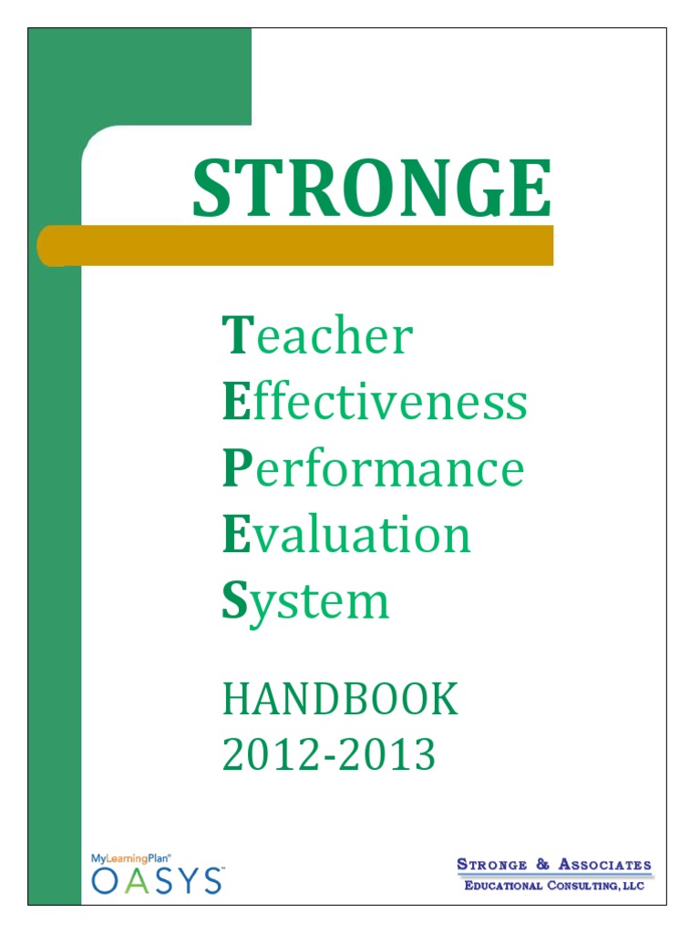 Teacher Effectiveness Performance Evaluation | PDF | Educational ...