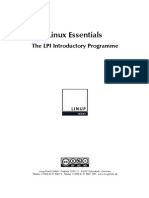 Linux Essentials The LPI Introductory Programme