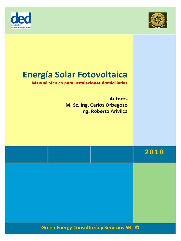 Manual Energia Solar Fotovoltaica | PDF | Energía solar | Fotovoltaica