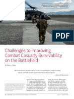 Challenges To Improving Combat Casualty Survival On The Battlefield