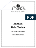 Albens Cider Tasting: in Collaboration With International Chefs