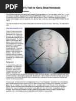 Do It Yourself (DIY) Test for Garlic Bloat Nematode