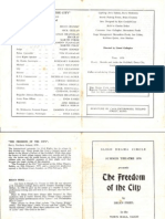Freedom of The City Programme 1976