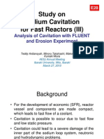 Teddy Ardiansyah - Study On Sodium Cavitation For Fast Reactors (III) Analysis of Cavitation With FLUENT and Erosion Experiment