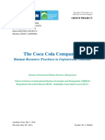 The Coca-Cola Company: Human Resource Practices in Gujranwala (Pakistan)