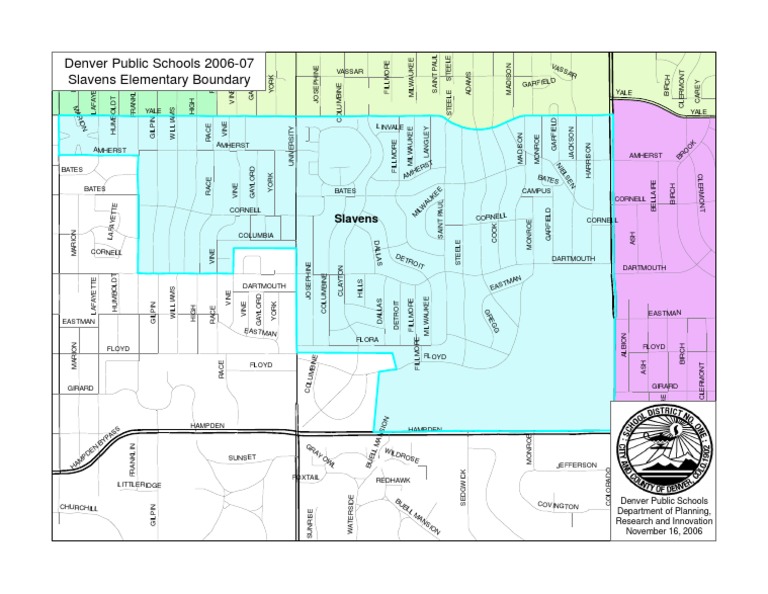 Slavens Elementary Boundary Overview | PDF