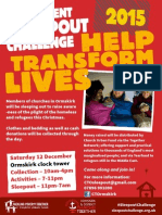 Saturday 12 December Collection - 10am-4pm Activities - 7-11pm Sleepout - 11pm-7am