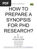 Download How to Prepare a Synopsis for Phd Research by KNOWLEDGE CREATORS  SN29312434 doc pdf