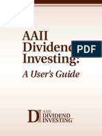 Aaii Dividend Investing:: A User's Guide