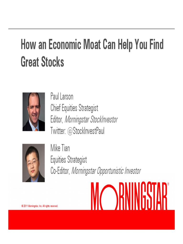 Morningstar Economic Moats II Excellent PDF Competition Stocks