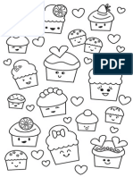 Kawaii Cupcake Poster