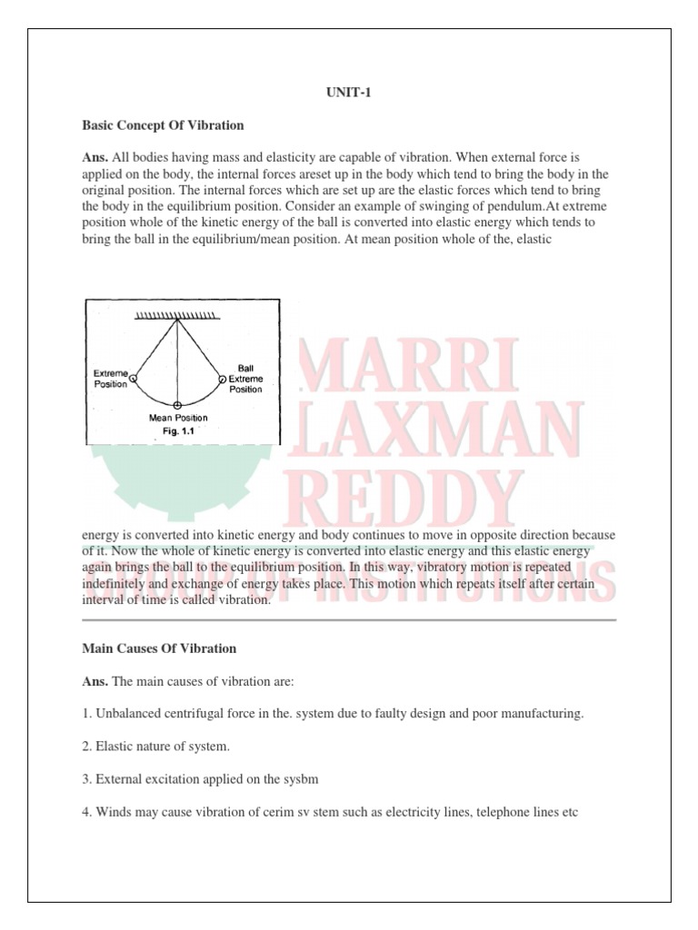 Understanding MVSD in Vibration Analysis | PDF | Normal Mode | Resonance