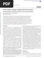 Download Nitrogen Doped TiO2 NRs by Zaahir Salam SN293133704 doc pdf