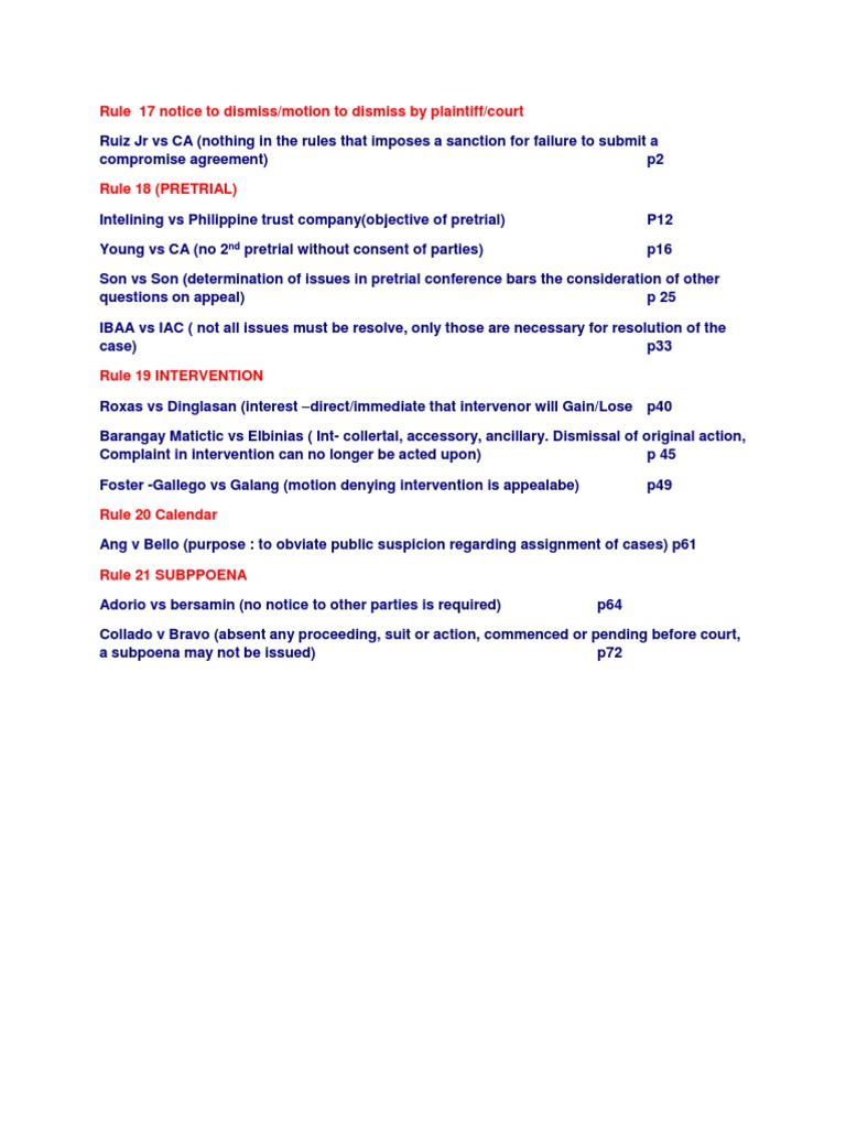 Civ Pro Full Text Rule17-21 | PDF | Lawsuit | Complaint