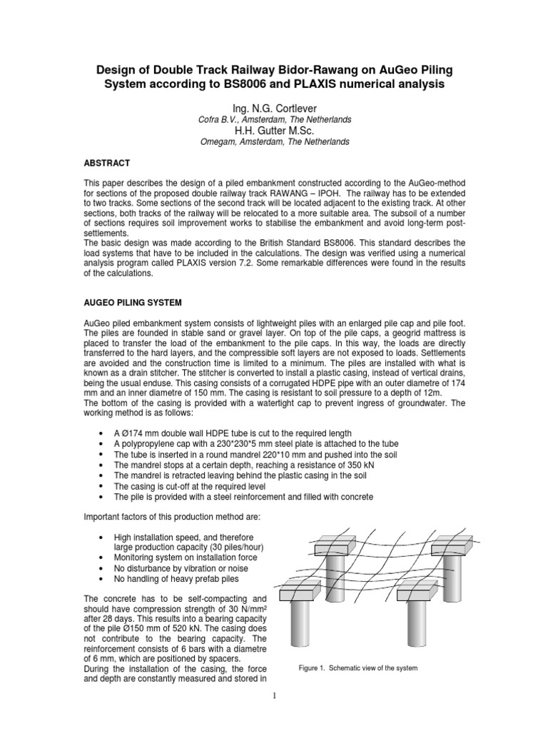Double Track Railway Design with AuGeo Piling | PDF