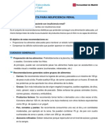 Recomendaciones Dietéticas para Insuficiencia Renal Cronica