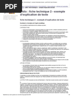 Philo - Fiche Technique 2 - Exemple D'explication de Texte - Lycée René Cassin-Gonesse