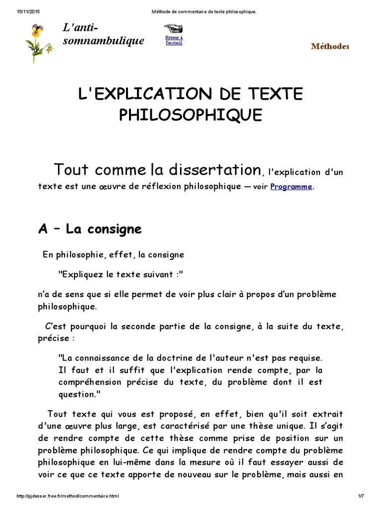 dissertation philo methodologie