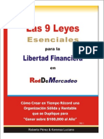 Las 9 Leyes Esenciales para la Libertad Financiera en Red de Mercadeo