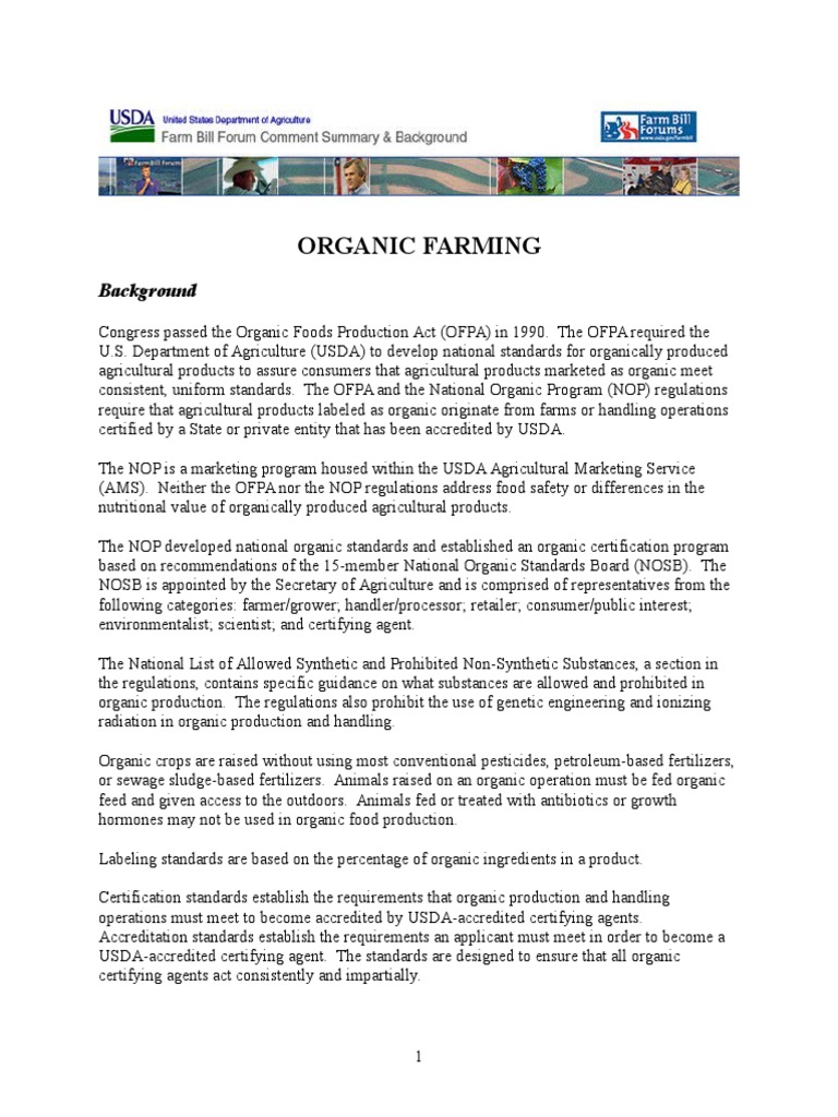 Organic Farming | PDF | Organic Farming | Agriculture